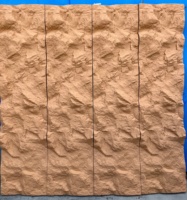 Panneau mural léger en PU Panneau de décoration murale extérieure 3D en pierre de roche artificielle