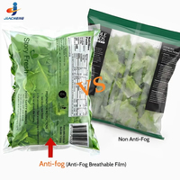 Sacs d'emballage en plastique personnalisés imprimés de qualité alimentaire anti-buée pour salades, fruits frais, laitues et légumes-feuilles