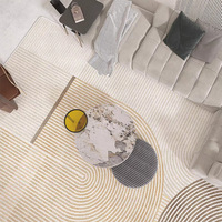 Style japonais peau d'agneau imitation cachemire tapis de sol salon chambre tapis baie vitrée antidérapant résistant à la saleté en gros