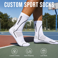 Chaussettes avec logo personnalisé, taille et couleur personnalisées, emballage personnalisé |   Chaussettes de sport anti-ampoules absorbant les chocs et à séchage rapide pour l'entraînement