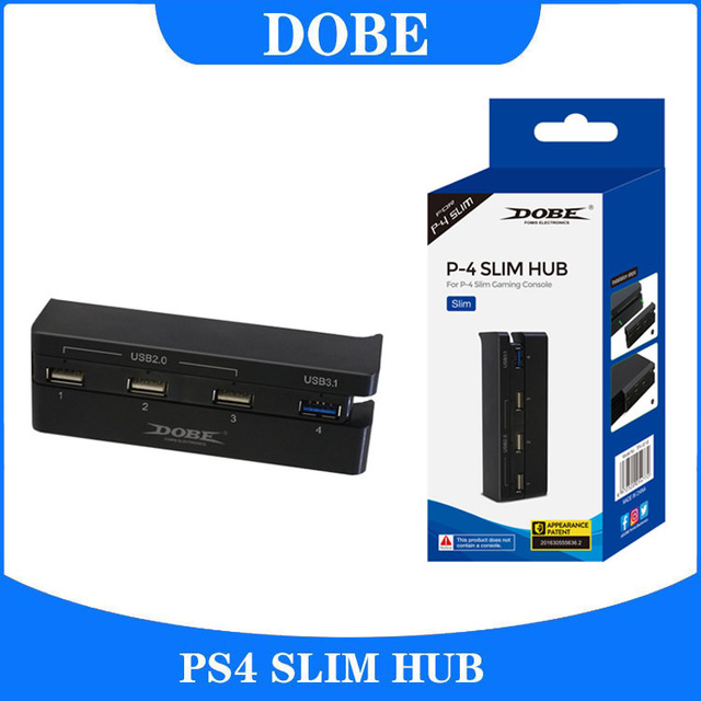 TP4-821 USB Hub Game Kit for PS4 Black Gaming Console Extensive Hub Converter Gaming Accessories for PS4