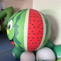 Ballon gonflable géant en PVC personnalisé BOYI en forme de pastèque, ballon en PVC en forme de fruit