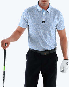 Deolax เสื้อโปโลกอล์ฟแบบโมโนแกรมเสื้อกีฬาแห้งเร็วพิมพ์ลายดอกไม้ทนทาน - Product Image 3