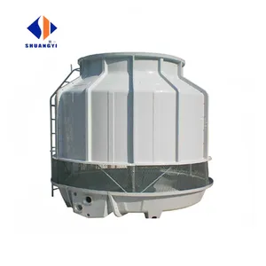 Frp Grp Anticorrosive Cooling Tower For Chiller Frp Round Shape Counter Flow Cooling Tower For Water Treatment