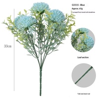 Fleurs artificielles en plastique marguerites à cinq têtes, best-seller transfrontalier, pour décoration extérieure, cour, maison, hôtel, mariage