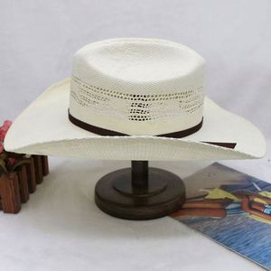 Fashion Unisex Travel Cool Sunshade Western Cowboy <b>Straw</b> <b>Hats</b> with Custom Logo Casual Outdoor Fishing - Product Image 2