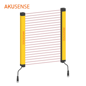 เซ็นเซอร์ลำแสงเลเซอร์อินฟราเรดแบบประหยัด Akusense Guidance ระยะ 40 มม. สำหรับประตูนิรภัย  แบบม่านแสงอุตสาหกรรม IP65 รุ่น BSL40-T0606PC ขนาด 40 มม. - Product Image 1