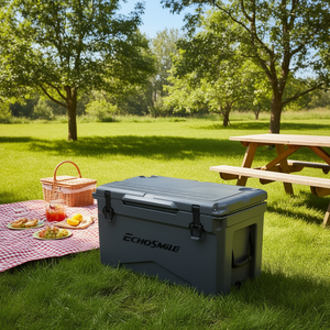 Glacière isotherme EchoSmile 35Qt en plastique pour le camping et les activités de plein air - Product Image 2