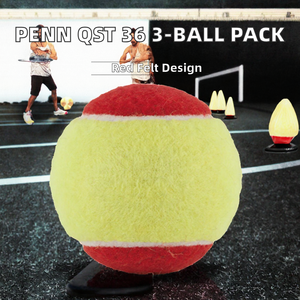 <span class=keywords><strong>Pelotas</strong></span> de Tenis de Playa de Fieltro Rojo <span class=keywords><strong>PENN</strong></span> QST 36 Aprobadas por la ITF para Principiantes - Paquete de 3 <span class=keywords><strong>Pelotas</strong></span> de Poliéster para Entrenamiento - Product Image 2