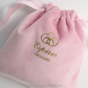 Pochette cadeau en velours avec cordon et ruban, personnalisable avec logo, petite, rose et verte, pour bagues, boucles d'oreilles et montres - Product Image 4