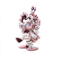 Labubu Pop-mart Original - Recherche de figurines de la série MOKOKO - Boîte mystère - Figurines aléatoires - Jouets de collection - Boîte mystère