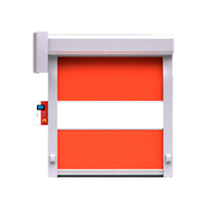 Pintu Gulung Otomatis PVC Modern Kecepatan Tinggi dengan Sensor Aktivasi, Bebas Debu, untuk Penggunaan Gudang dan Bengkel, Bahan Stainless Steel