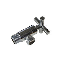 Prix usine 1/4 tourner la poignée croisée en laiton vanne d'angle pour robinet de cuisine bassins robinet douche