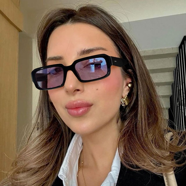 Unisex High Quality UV400 Sunglasses Hot Models PC Frame Rectangular Outdoor Design for Summer Beach Vacation Leisure Wholesale