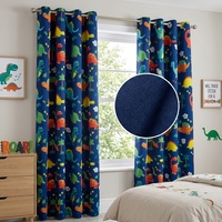 Rideaux occultants personnalisés à imprimé dinosaure en polyester pour chambre d'enfant, occultation totale, protection solaire et intimité