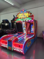 Machine de jeu de récompense d'intérieur à monnayeur avec jeu de bowling et de tir, construction en fer et plastique, pour 2 joueurs