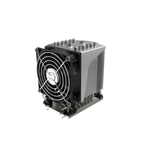 Ventilateur de tour carré Binglin LGA4189 285W 4U avec base en cuivre, ailettes en aluminium et 6 caloducs pour le refroidissement des serveurs de centre de données