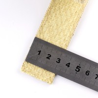 Manchon tressé en fibre de Kevlar jaune résistant aux hautes températures, enveloppe spirale pour câbles en acier de 12 mm LS -170~+250