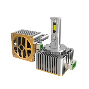 หลอดไฟหน้ารถยนต์ Sanvi รุ่นใหม่ D Series Canbus ป้องกันการแจ้งเตือนข้อผิดพลาด หลอดไฟ LED D1S D2S D3S D4S D5S ระบบถอดรหัส 98% - Product Image 1