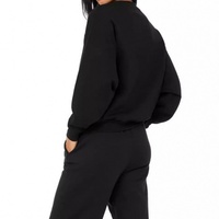 Ensemble de sport décontracté 2 pièces pour femme : Sweat-shirt et pantalon à cordon brodés sur mesure de haute qualité pour le yoga – Collection Automne-Hiver