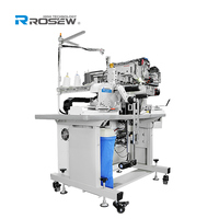 Machine à coudre automatique pour sous-vêtements de type nouveau, fournisseur chinois GC-375K, pour l'attache automatique de l'élastique de la ceinture
