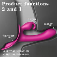 Vibrateur lapin télécommandé S-Hande à porter, stimulateur du point G en silicone souple, jouet sexuel portable pour lesbiennes