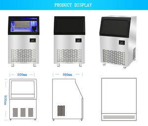 Máquina de <span class=keywords><strong>hielo</strong></span> independiente de 75kg: autolimpieza, funciones inteligentes, para hostelería - Product Image 6