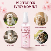 Déodorant pour chien et chat personnalisé ODM, ingrédients végétaux naturels, sans alcool ni parfum, spray rafraîchissant pour le toilettage quotidien des animaux