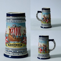 Chope à bière surdimensionné de 26oz pour le danemark Octoberfest Souvenir bière Stein