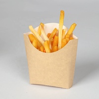 Gobelets jetables en papier kraft de Noël personnalisés porte-frites gaufres aux œufs biodégradables avec avantage UV Utilisation de la boîte d'emballage alimentaire