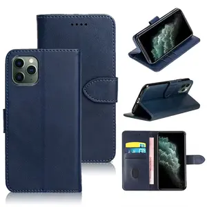 Casing dompet mewah sampul pelindung Flip buku telepon kulit PU untuk iPhone 16 15 14 13 12 11