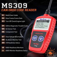 Autel Official Store MaxiScan MS309 Auto OBD2 Scanner Check Engine Code Reader Altar Auto Fault Diagnostic Tool para todos los coches