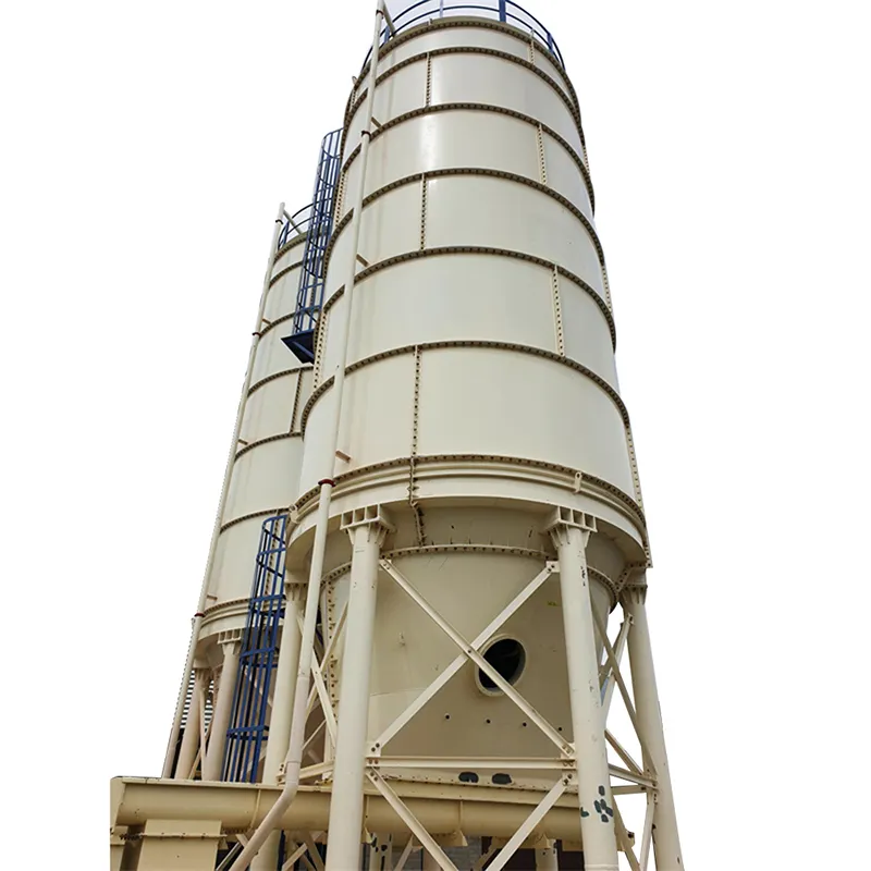 Planta dosificadora de hormigón de 100 toneladas personalizada, tanque de silo de almacenamiento de cemento, Silo de cemento atornillado Vertical