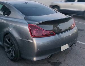 جناح خلفي من ألياف الكربون لصندوق السيارة لسيارة إنفينيتي G37 كوبيه بابين 2008-2013 - Product Image 2