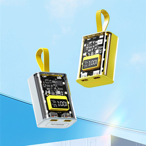 Pin Dự Phòng Sạc Nhanh USB Kép 10000Mah + PD 20W Pin Polymer Pin Dự Phòng LCD Pin Dự Phòng Trong Suốt 10000MAh - Product Image 5