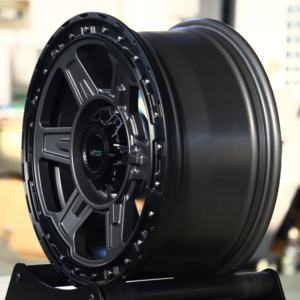 HTOR NEW Six Spoke cekung desain 17 Inch 8.5J 4x4 Forged Wheel Rims 6*139.7 Offroad negatif Offset-12 Hub Mags Black Finish - Product Image 2