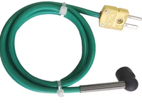 Harga pabrik Sensor suhu termokopel tipe K J T kontak permukaan Probe suhu tinggi dengan konektor