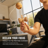 Jouet Kendama en bois de hêtre de qualité supérieure, jeu d'équilibre pour la coordination œil-main, soulagement du stress, jouet classique pour enfants et adultes