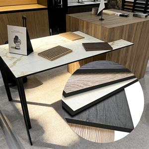 Panneau compact en mélamine HPL, design grain de bois, pour mobilier de bureau moderne résistant au feu, <span class=keywords><strong>stratifié</strong></span> décoratif pour intérieur - Product Image 1