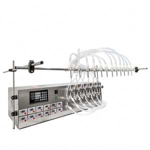 Máquina de Llenado de Líquidos Semiautomática con Bomba Magnética de 12 Boquillas para Bebidas, Miel, Cerveza, Crema, Alcohol, Leche, Cosméticos, Enjuague Bucal - Product Image 4