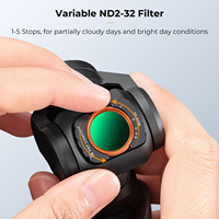 Kit de filtres magnétiques K&F Concept, filtres variables ND2-32 + ND32-512 pour DJI Osmo Pocket 3/4, verre optique HD nano-enduit 28 couches