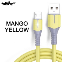 Kabel Usb pengisian daya cepat untuk ponsel, harga pengiriman pabrik, pengisi daya Cepat 3A logam PVC standar Micro Usb Mobile, ponsel TPE