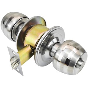 工場卸売 防水 耐久性 ステンレス製 二重入口 円筒形 チューブラー デッドボルト ドアノブ ロック ハンドルセット キー付き - Product Image 4