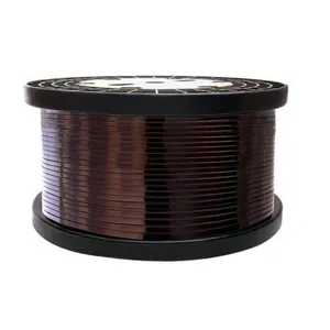 2024 electric enameled aluminum wire price for winding motors 1.5mm essex magnet aluminum flat wire 24 awg