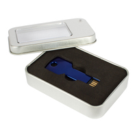 Clé USB personnalisée en forme de clé, 4 Go-64 Go, 2.0, en métal, clé USB colorée en forme de clé pour cadeau promotionnel