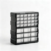Armoire de rangement pour garage, boîte de rangement en plastique à 39 compartiments pour outils, quincaillerie, pièces, artisanat, perles