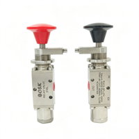 Vanne de relais OEM en acier inoxydable SS316 avec réinitialisation manuelle pour milieu pneumatique ou huileux, taille de port 1/4 po pour système de contrôle de tête de puits
