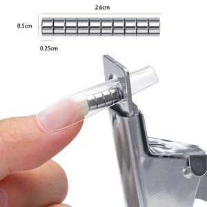 10Pc Small Magnets False Tips <b>Edge</b> <b>Cutters</b> Tip Magnet Manicure Tool Acrylic Nails Professional Nail Art Clipper Magnet Board UV - Product Image 2