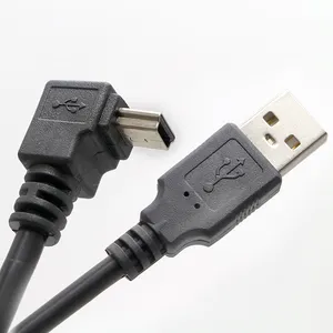 OEM 1 м вправо влево вверх 90 градусов USB A Мини-USB зарядка удлинитель Дата зарядки кабель для многофункционального компьютера