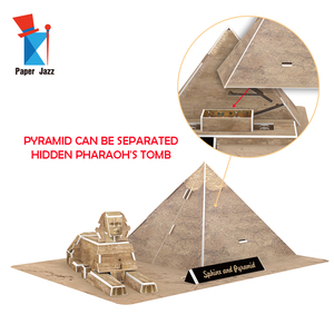 Modèle de <span class=keywords><strong>pyramide</strong></span> en papier 3D, puzzle, jouet cadeau, acceptation des commandes OEM, ODM et DIY - Product Image 3